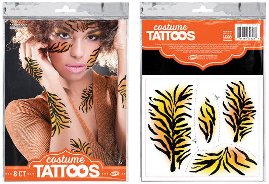 Savvi-Temporary Costume Tattoos Tiger stripes