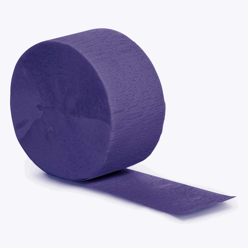 party supplies streamer paper purple
