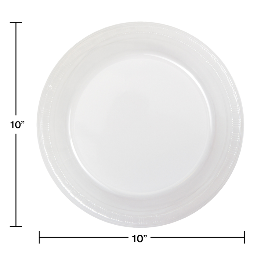 Premium Clear Plastic Banquet Plates party supplies