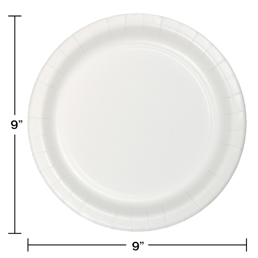 Paper Dinner Plates, 8.9in, 24ct