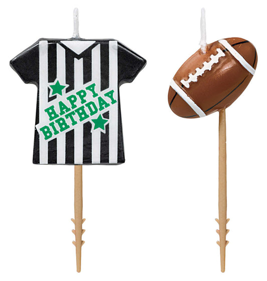 Football Birthday Pick Candles