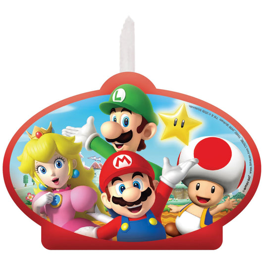 party supplies candle Super Mario Brothers Birthday