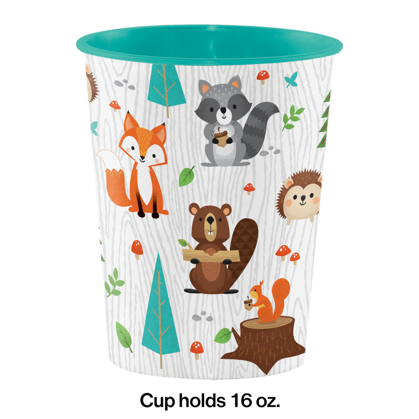 Wild One Woodland Plastic Keepsake Cup 16 oz., 1 count