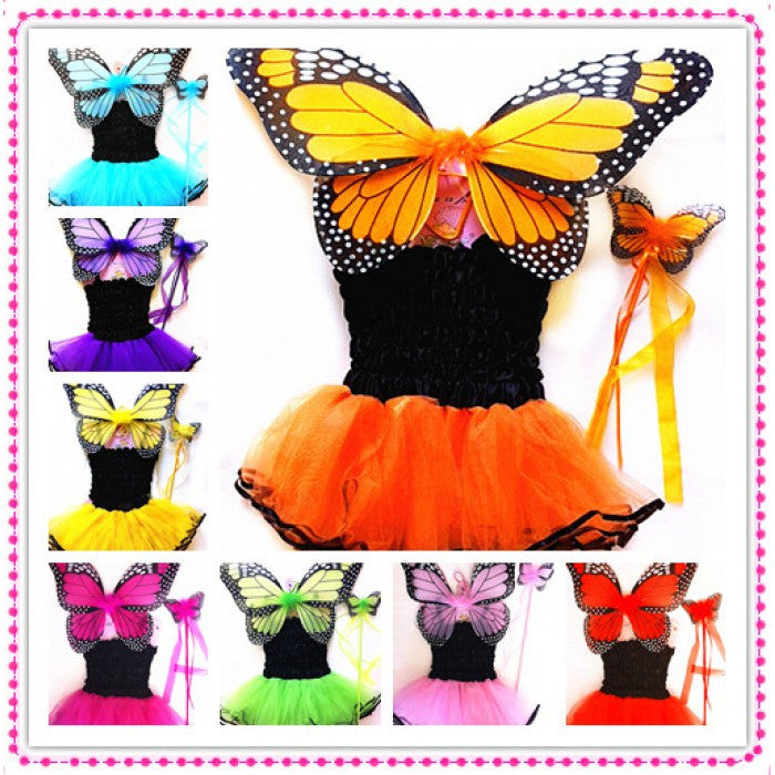 Monarch Butterfly Tutu Costume Set, One Size (2-5 Years)
