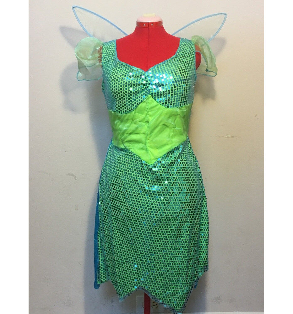 Sparkling Fairy Adult Costume Sequin dress with detachable matching wings