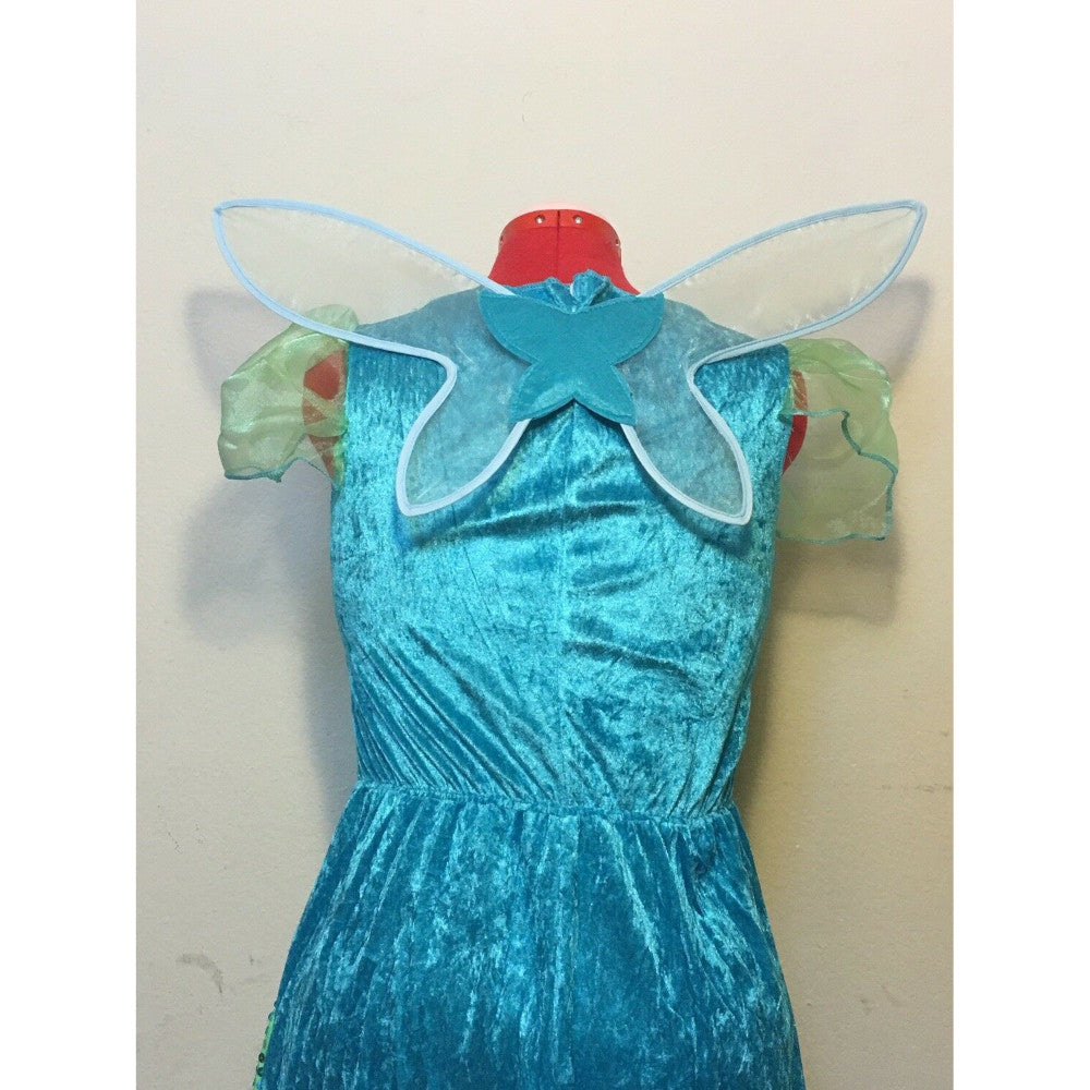 Sparkling Fairy Adult Costume Sequin dress with detachable matching wings