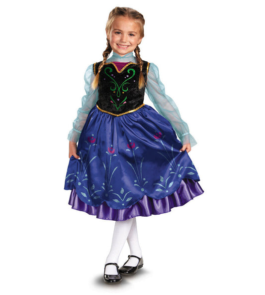 Disney Frozen Princess Anna Deluxe Toddler Child Costume Dress Petticoat Vest