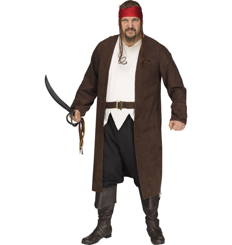 Ahoy Matey Caribbean Pirate Buccaneer Adult Costume Kb Party World 5852