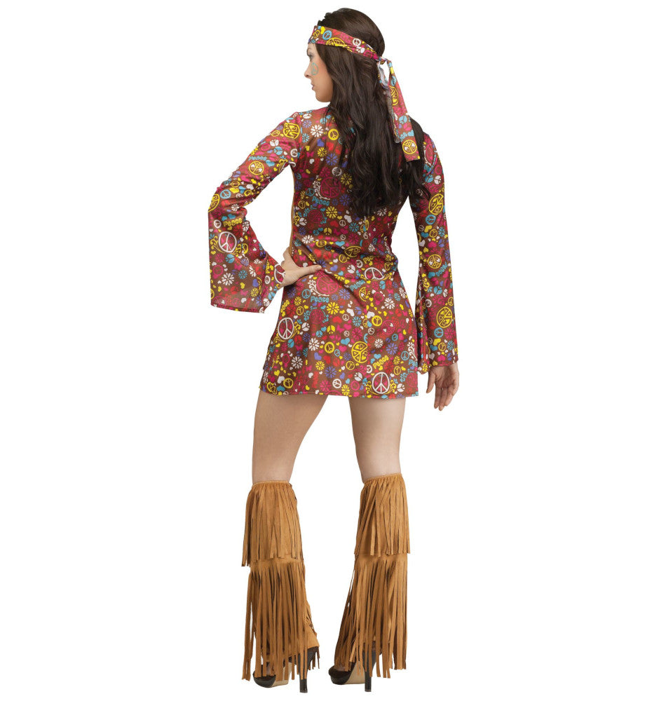 Adult Peace and Love Hippie Costume 