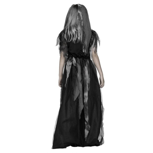 Cemetery Bride Child Costume Gown Veil 