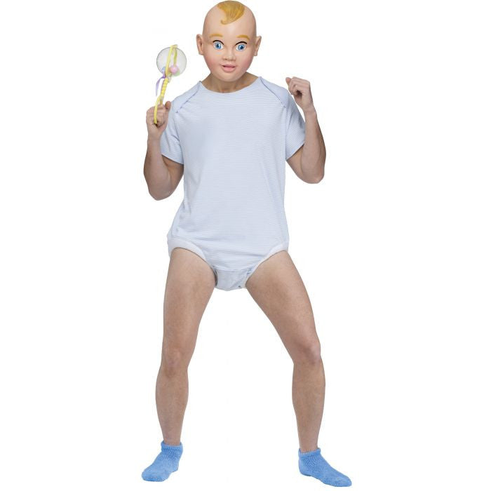 Big Baby Adult Costume Romper NO PRINT Chest Mask