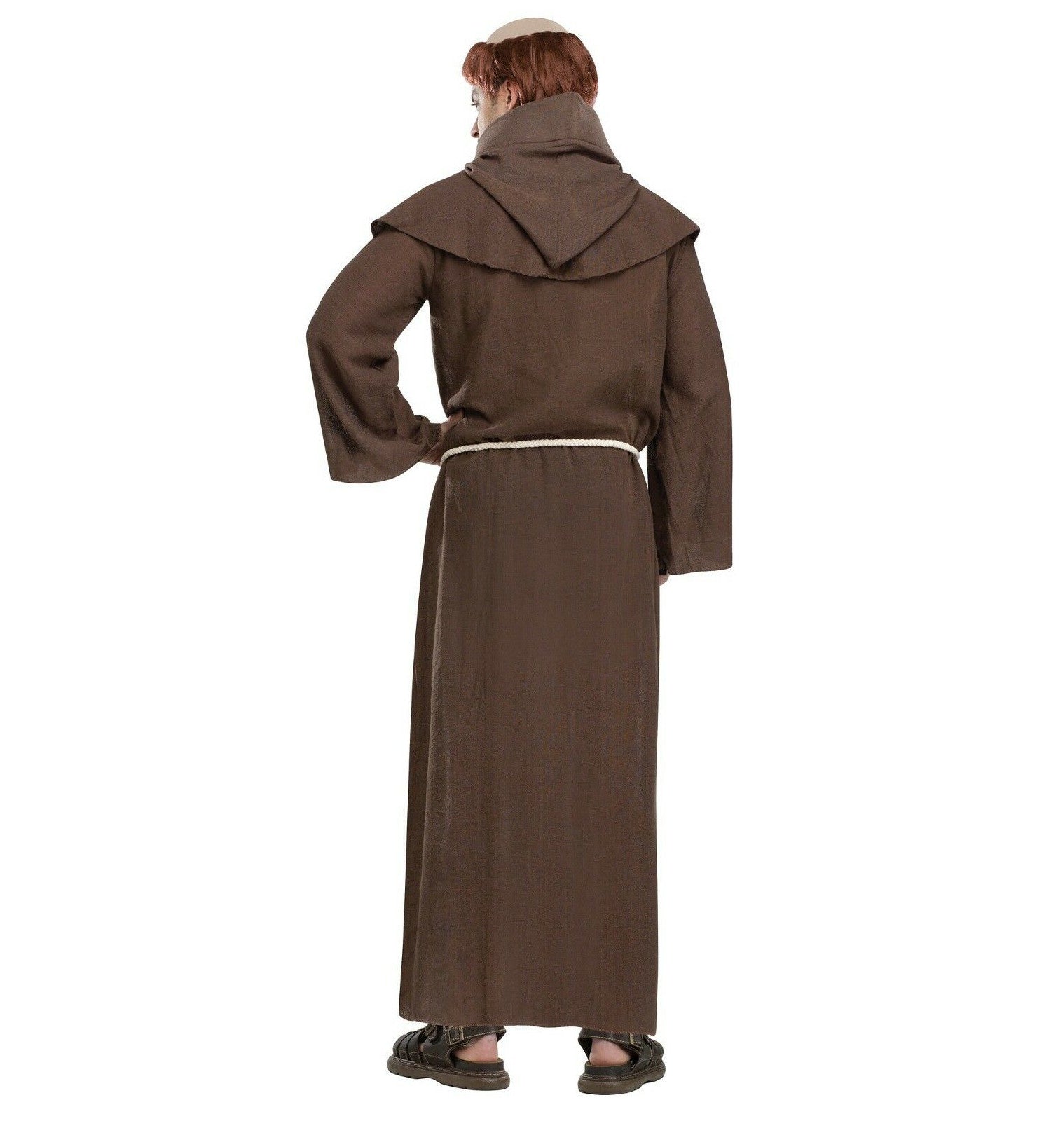 Adult Medieval Monk Hooded Robe Costume