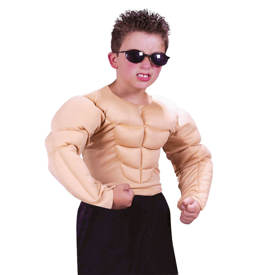 Muscle Shirt Child Costume Accessory Muscle shirt with back closure