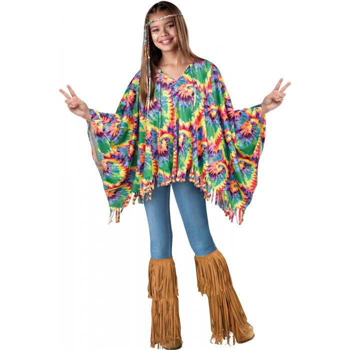 Hippie Poncho Child Poncho Head Tie