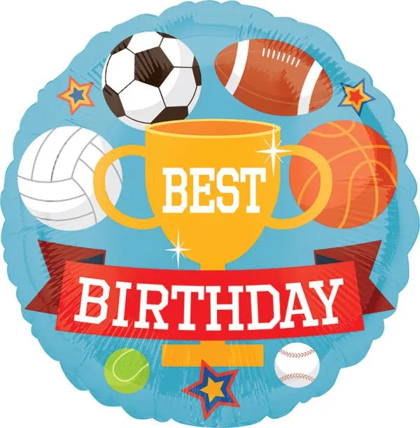 balloon foil birthday sport