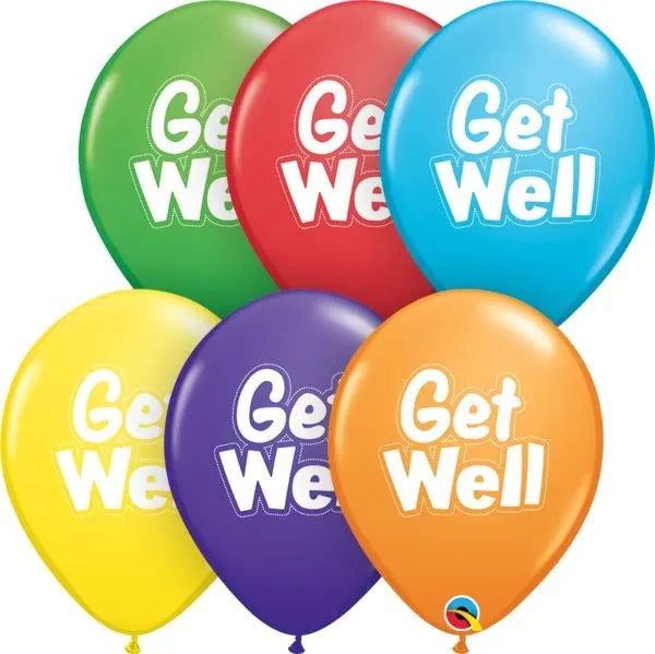 latex balloon GET WELL