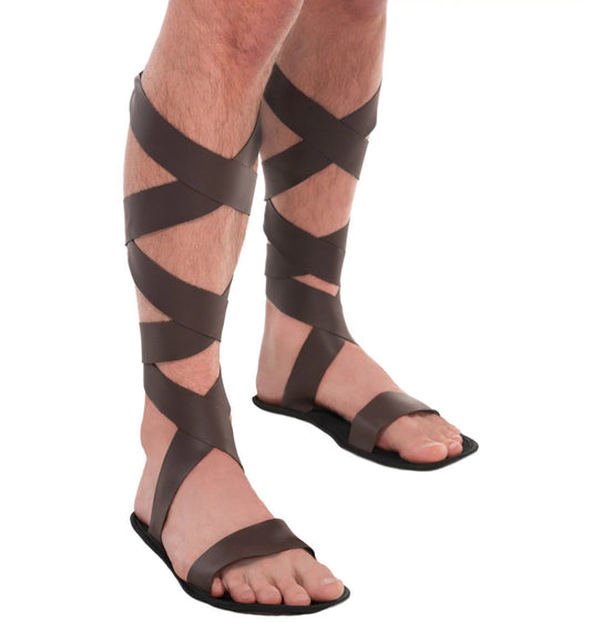 Roman Greek Sandals Adult Men Costume Accessory